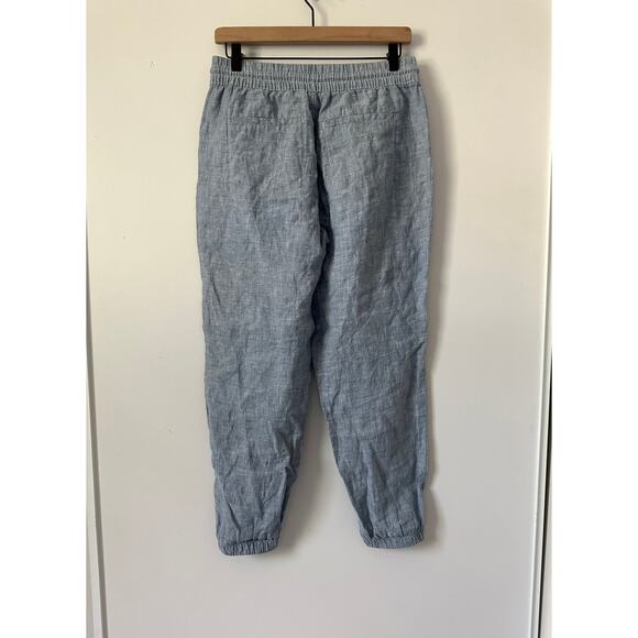 Athleta Retreat Linen Chambray Joggers size 4P - Picture 5 of 13